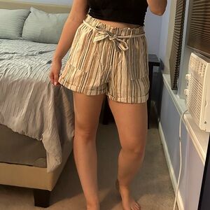 Lucky Brand striped linen shorts